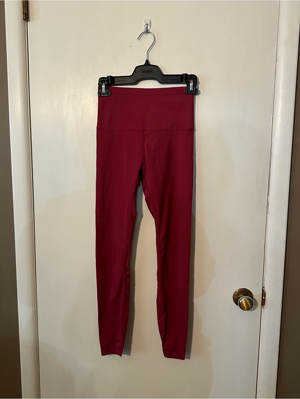 Knix High-Rise Leggings deep berry/burgundy comfortable, supportive